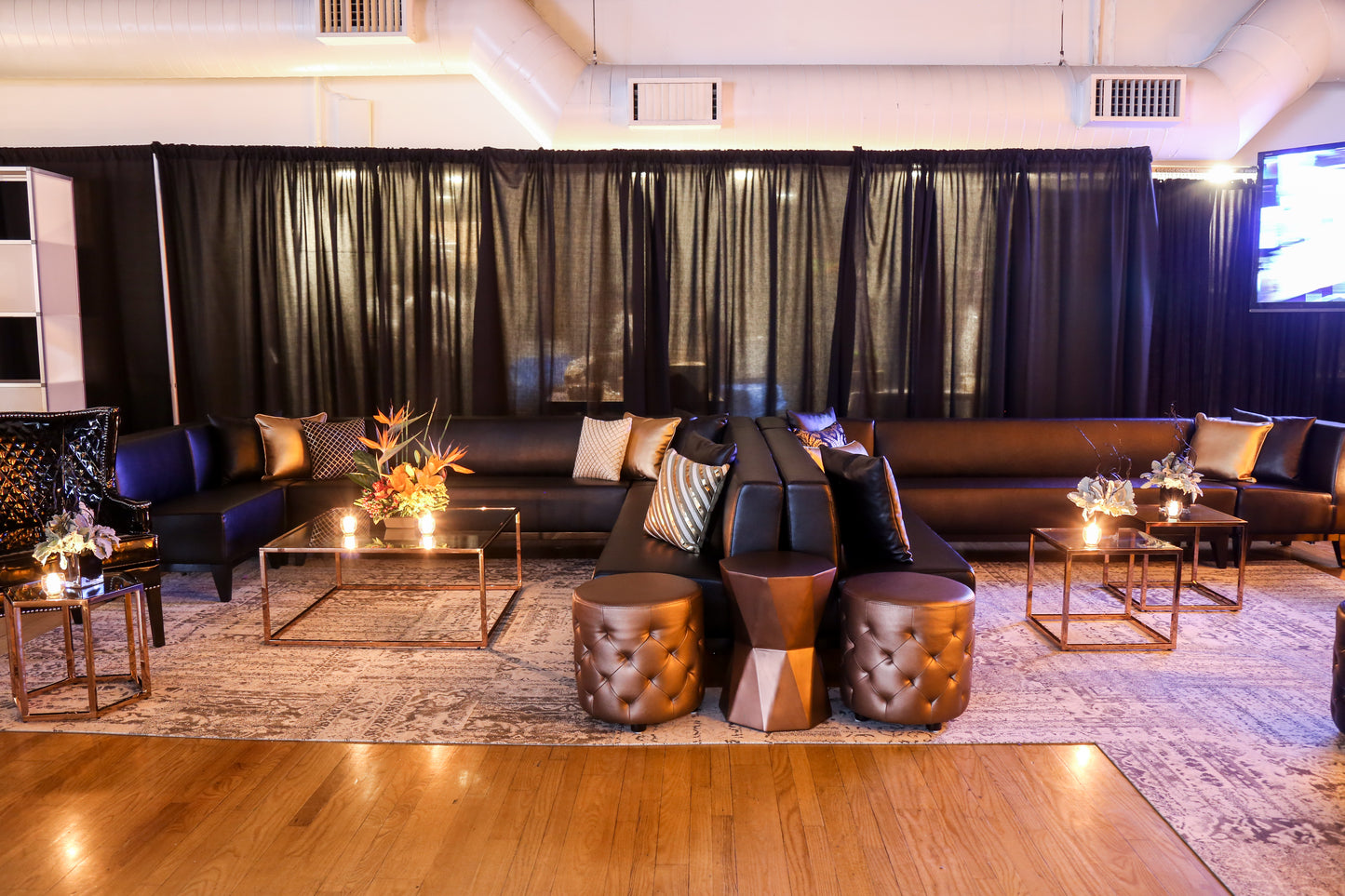 Club Ottoman Bronze