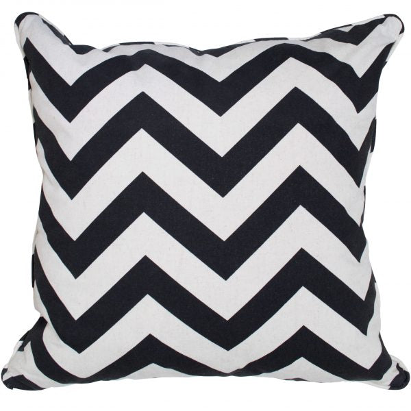 Chevron Pillow – Black/White