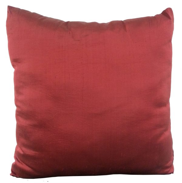 Cranberry Silk Pillow