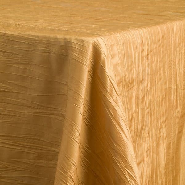 Crinkle Taffeta Gold Linen
