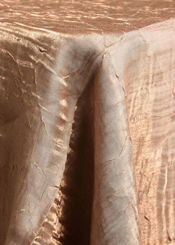 Crushed Iridescent Champagne Linen