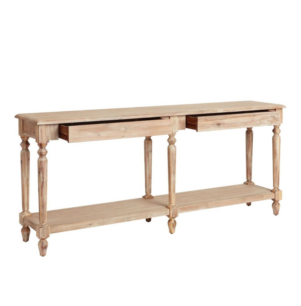 Light Wood Console Table