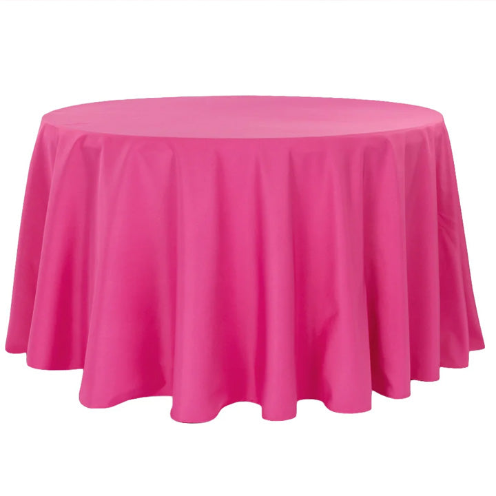 Fuchsia Round Tablecloth 108″