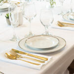 Gold Rim Dinner Plate 10.5″