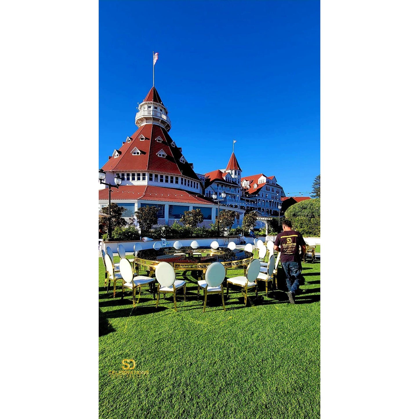 Luxury Full Donut Round Black Mirror Table