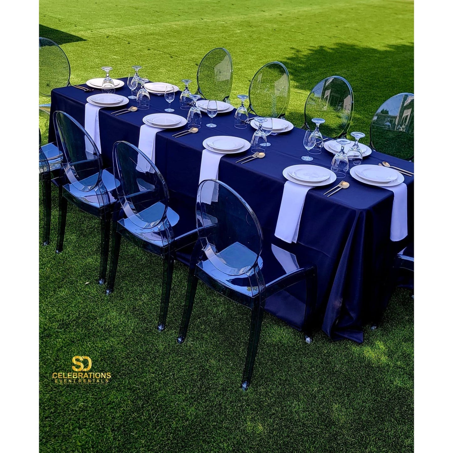 Ghost Table Set Up For 10 Guests