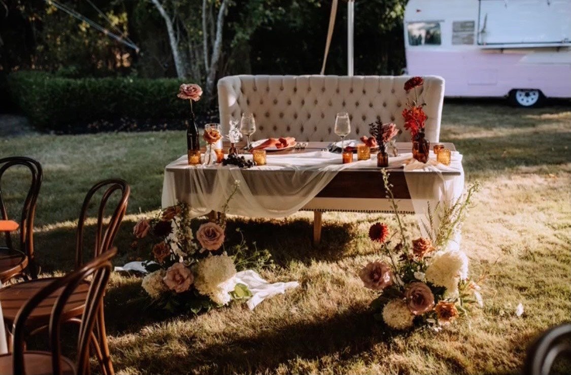 Dark Wood Farm Table