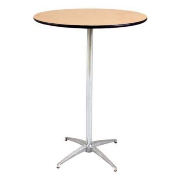 24" Round 42" High Table