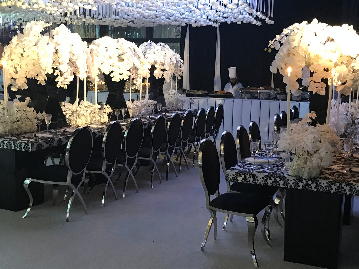 Eloise Chair Silver/Black Cushion