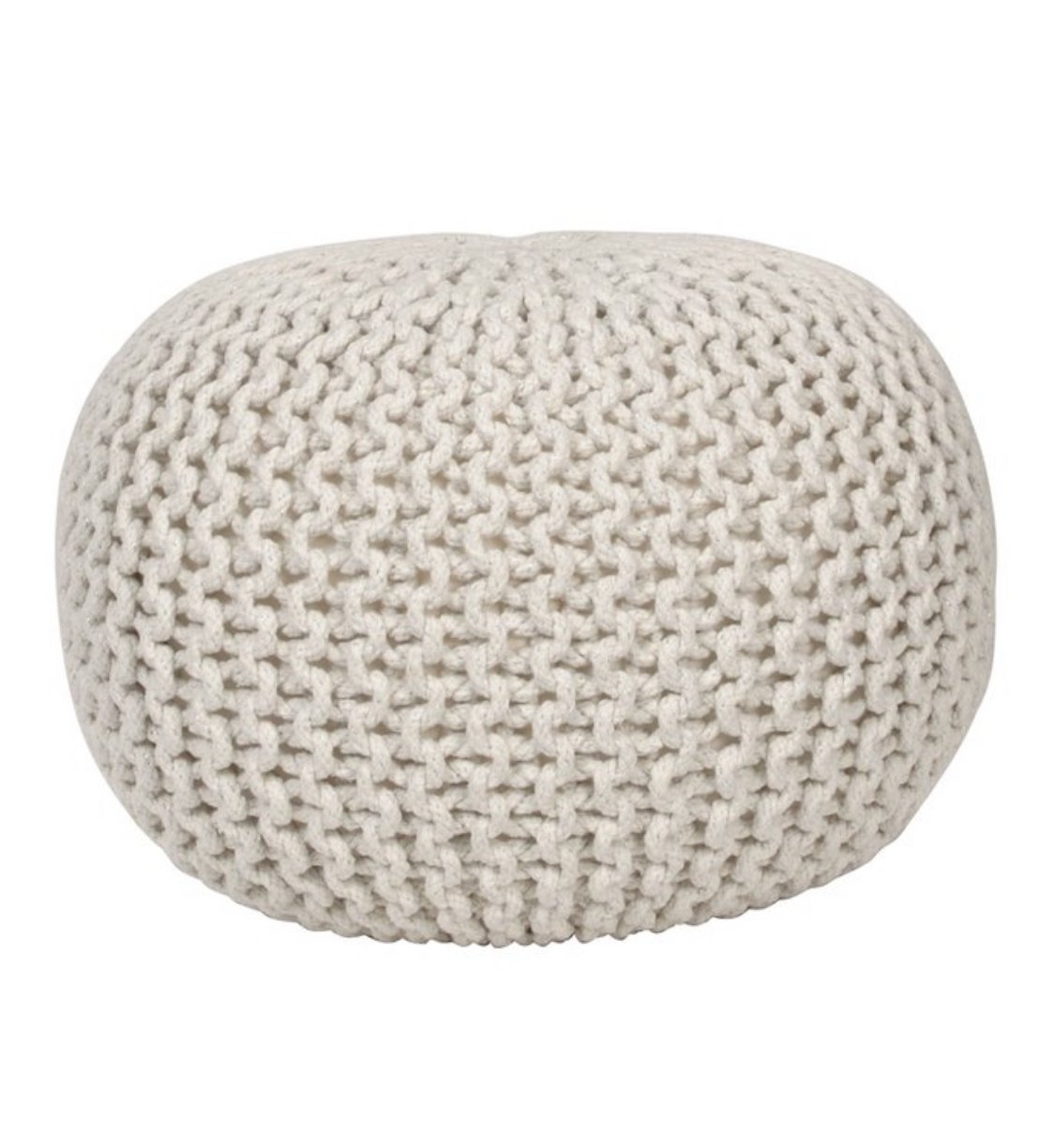 White Poufs