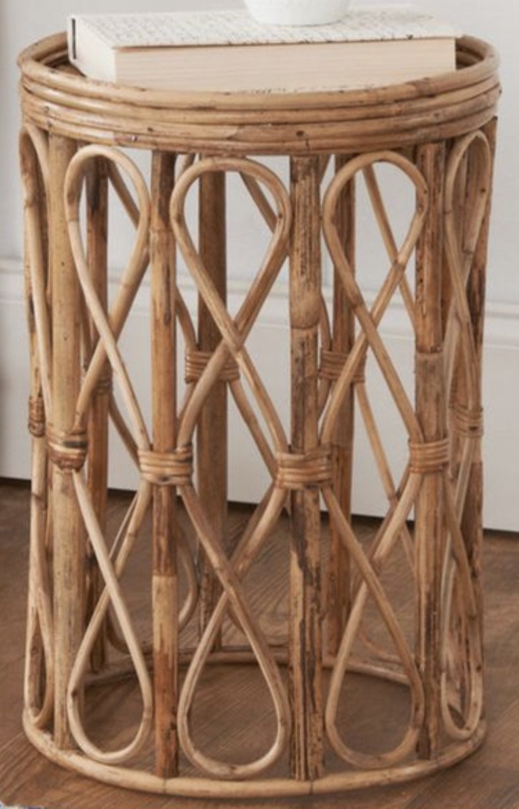 Woven Rattan Side Table