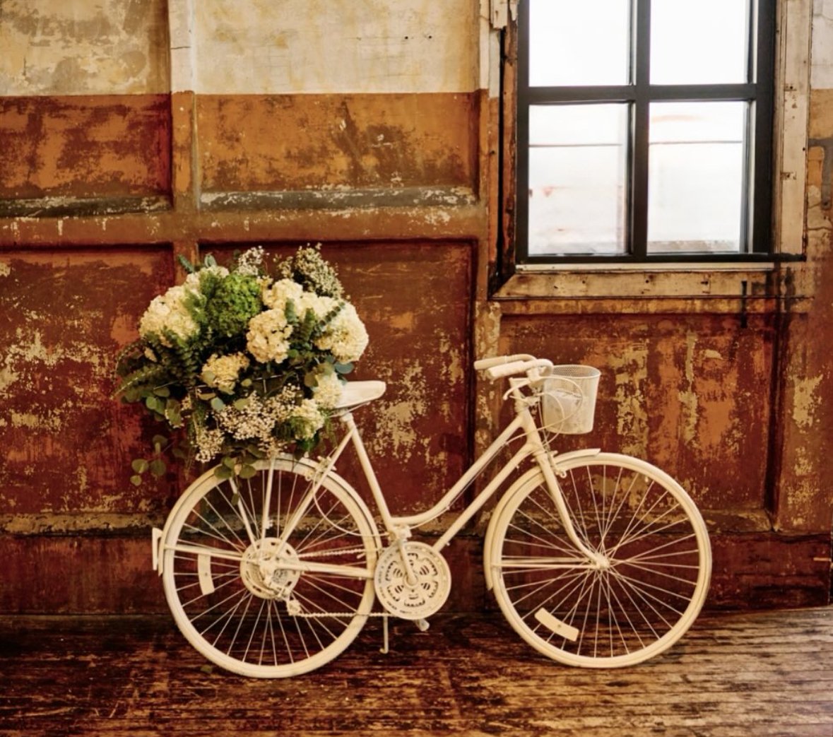 White Vintage Bicycle