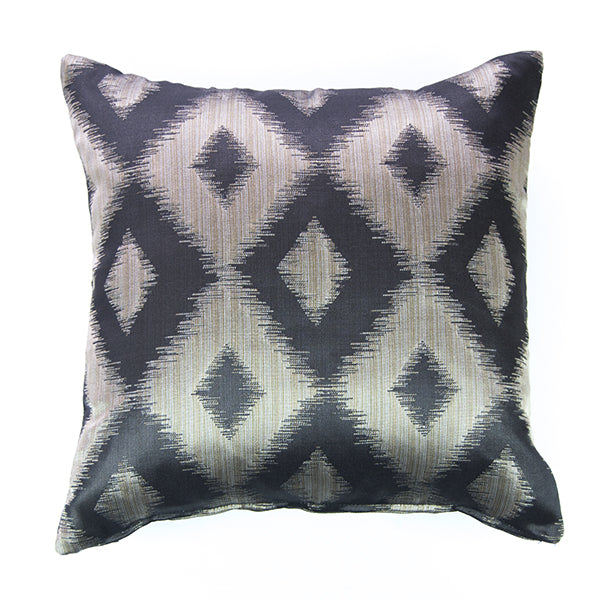 Uptown Ikat Pillow – Ebony/Gold
