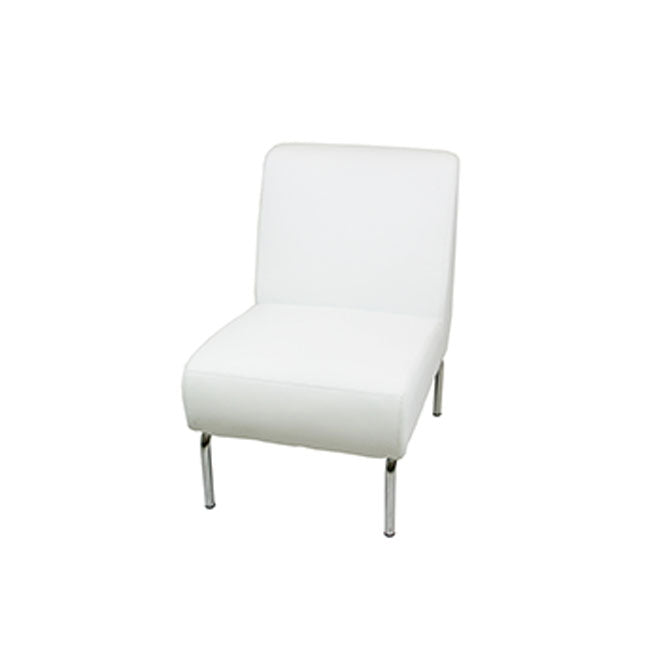 Prato Armless Sectional - White