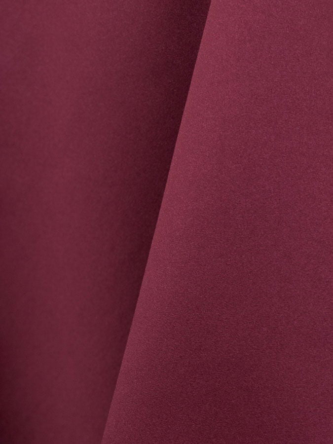 Lamour Matte Satin Burgundy Linen