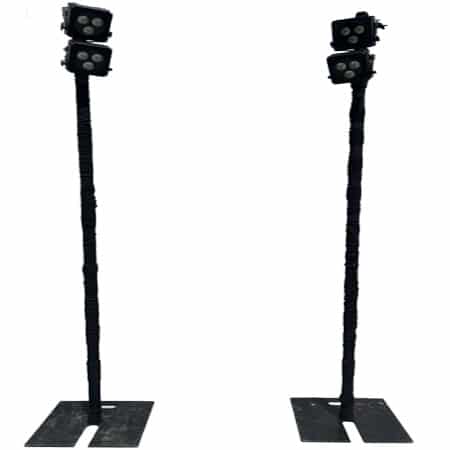 One Light Pole With Two Smart Light Pad 3