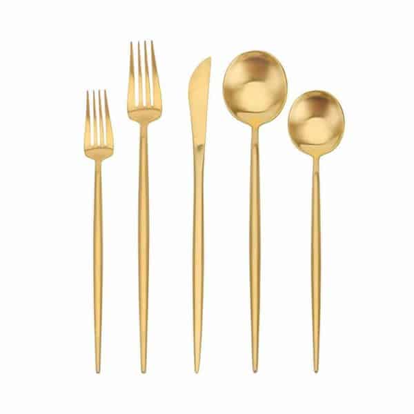 Luna Gold Flatware Collection