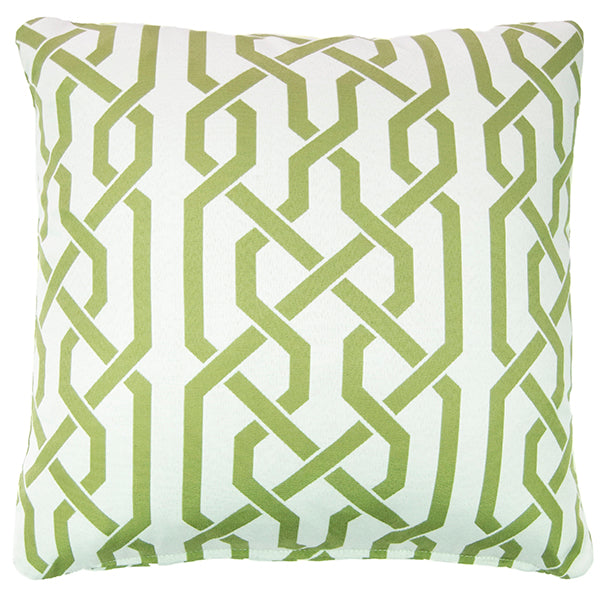 Malibu Trellis Pillow – Stem Green