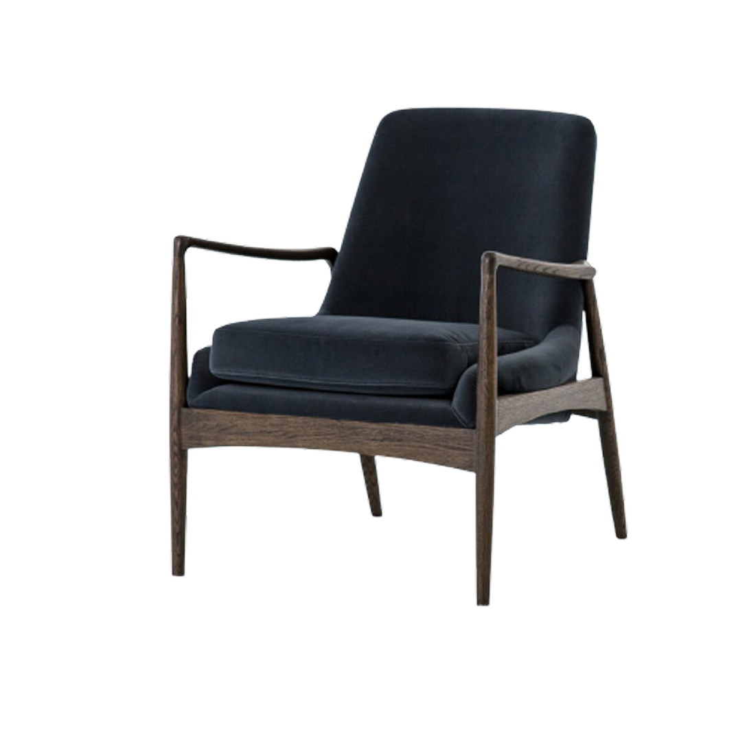 The Lynch Modern Velvet Arm Chair
