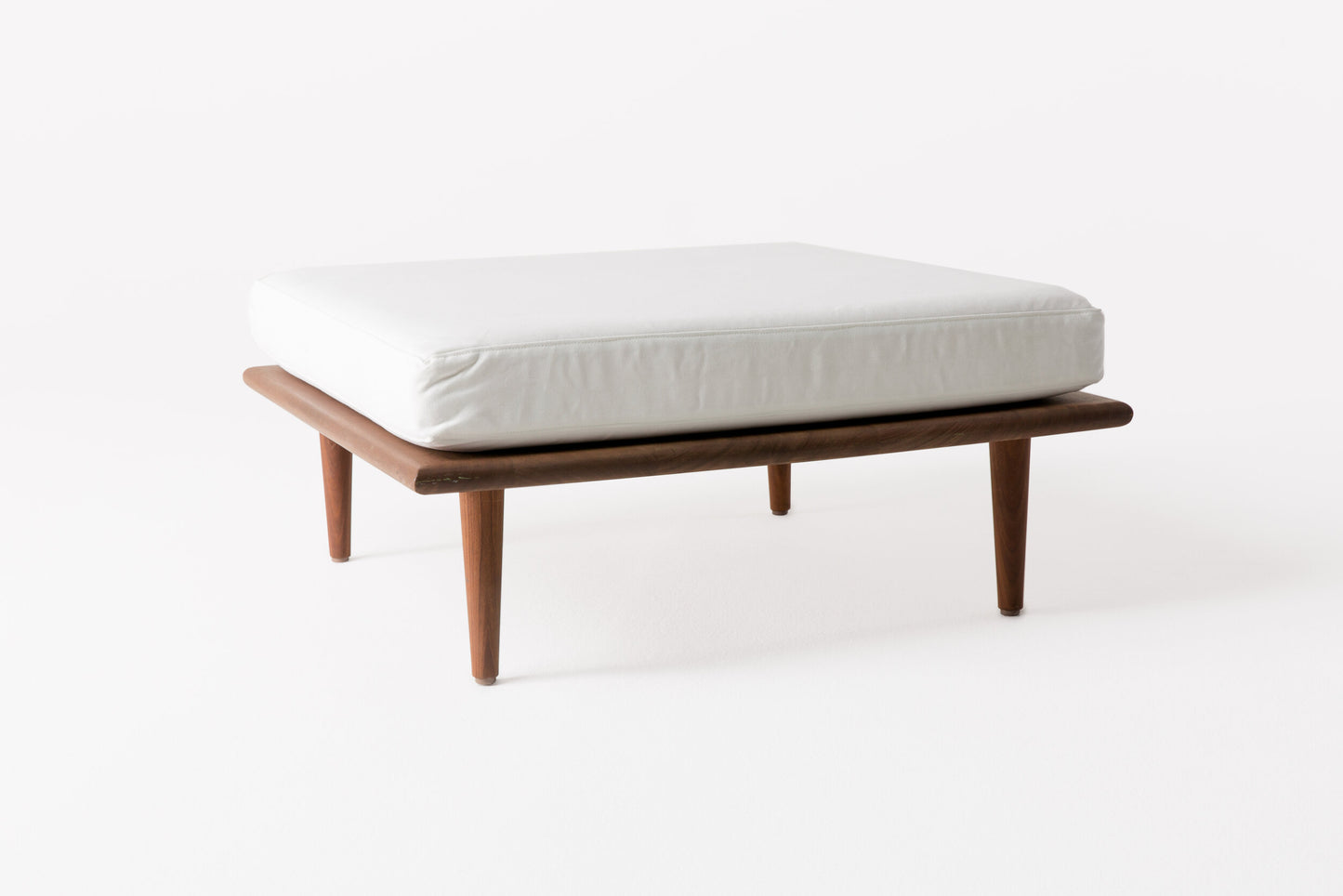 White Modernica Square Ottoman