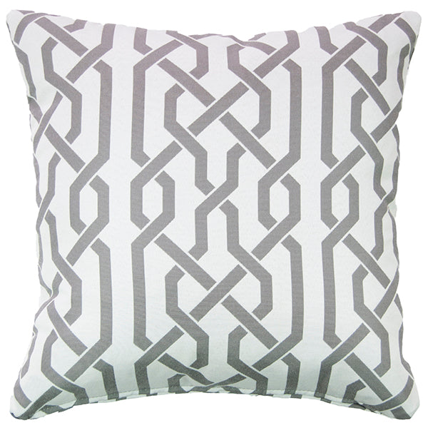Newport Trellis Pillow – Grey