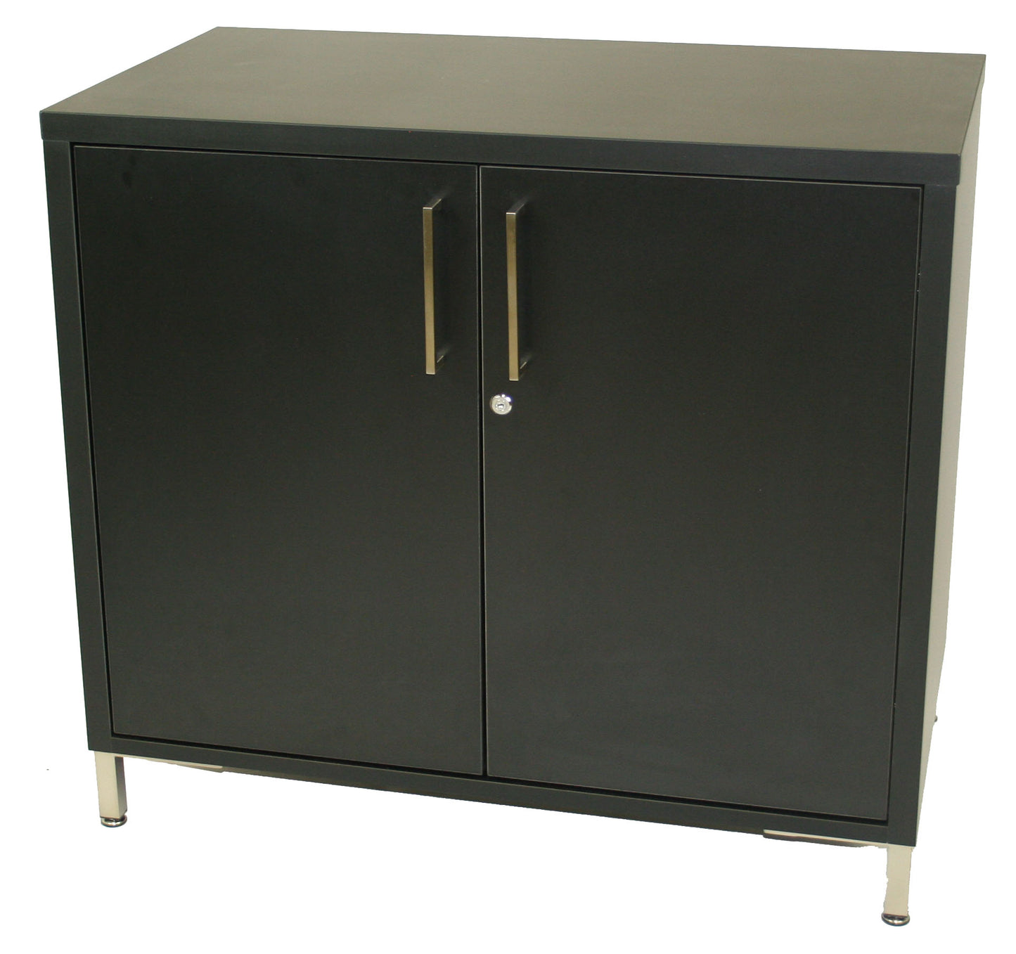 Storage Cabinet with Legs - Black