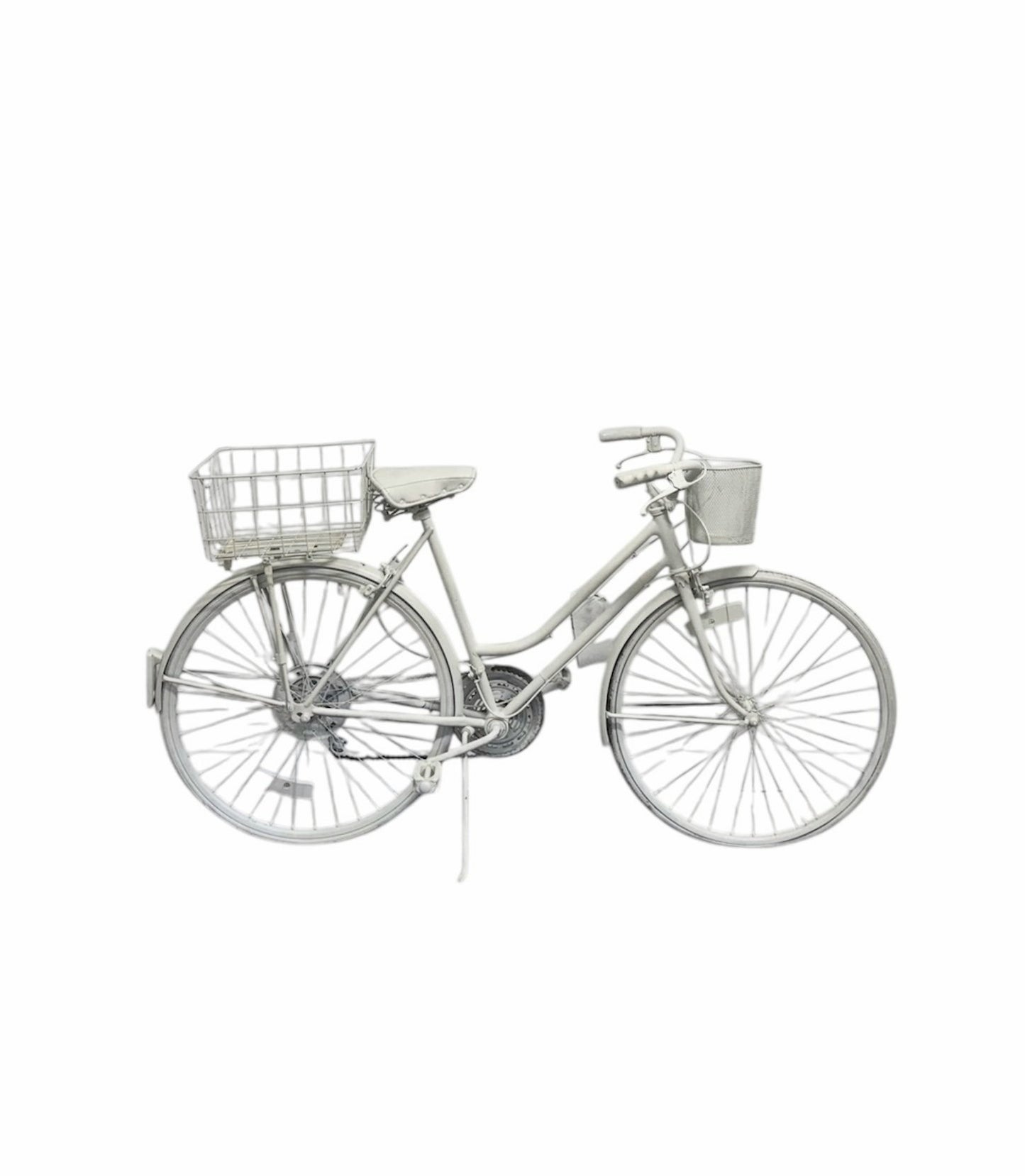 White Vintage Bicycle