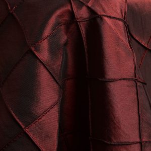Pintuck Burgundy Linen