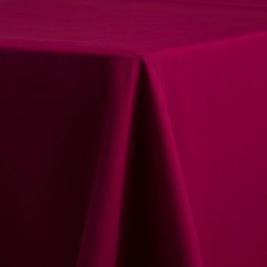 Polyester Raspberry Linen