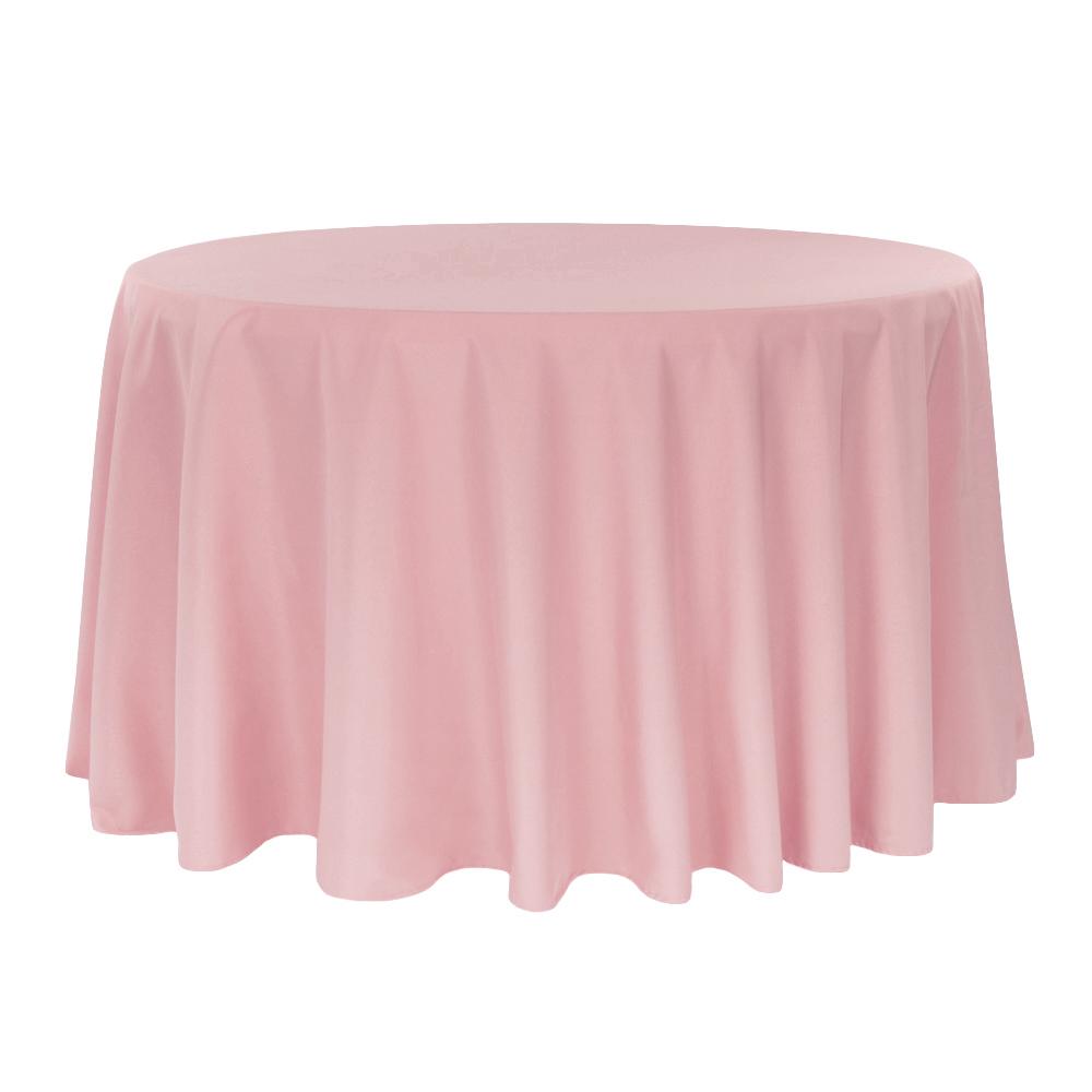 Dusty Rose Round Tablecloth 108″