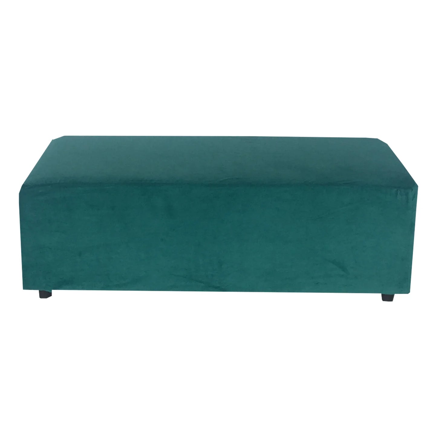 Rectangle Ottoman - Velvet Teal