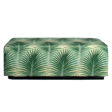 Rectangle Ottoman - Palms