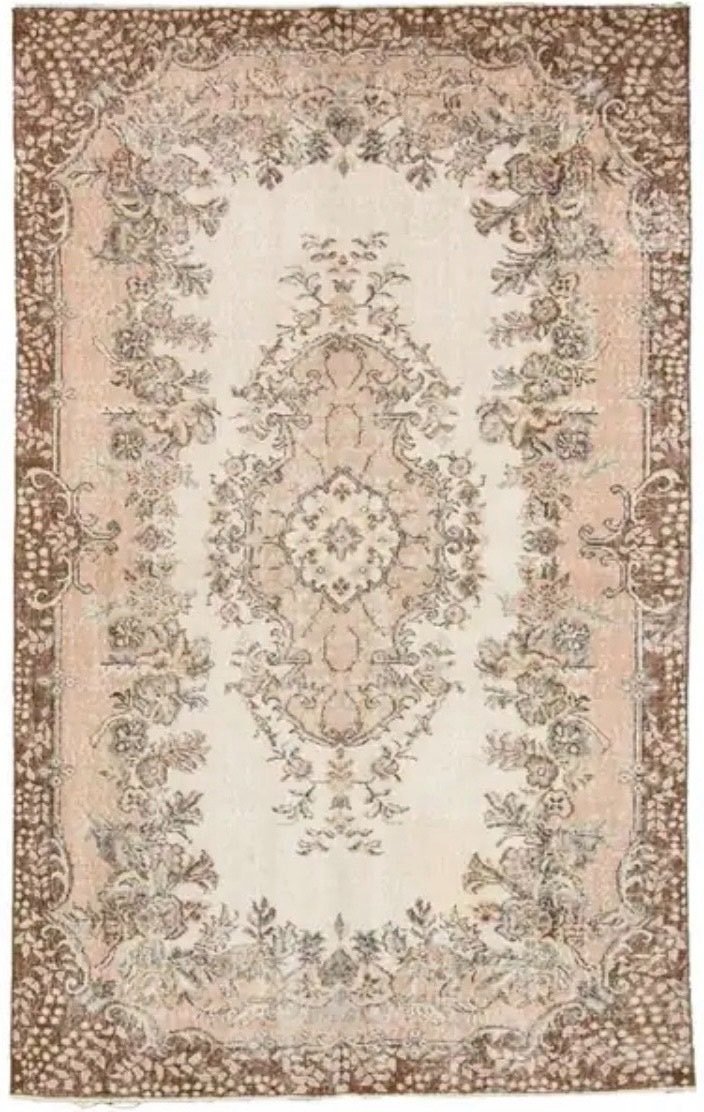 Pale Pink Botanical Rug