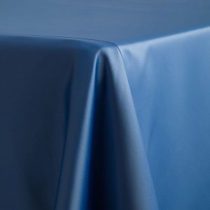 Satin Lamour Royal Blue Linen