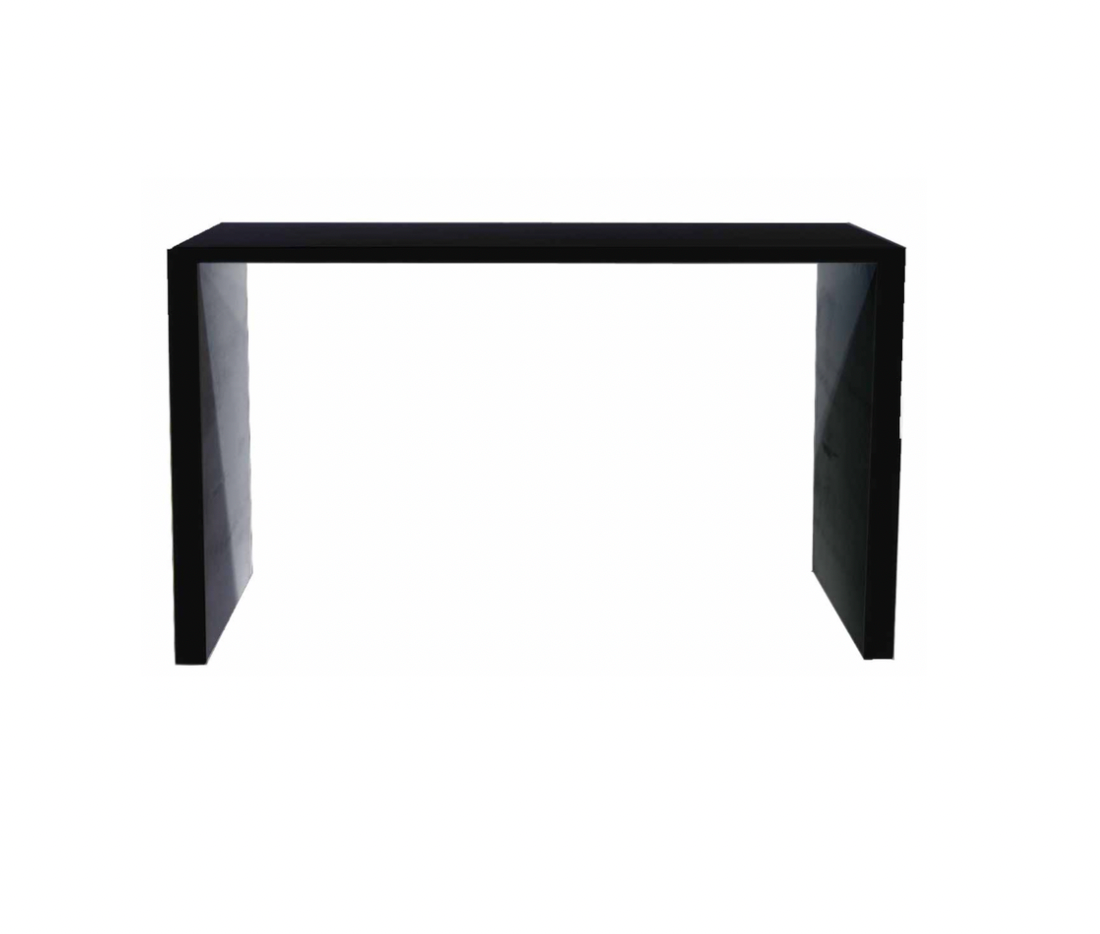 Parsons Slim Communal Table – Black Lacquer