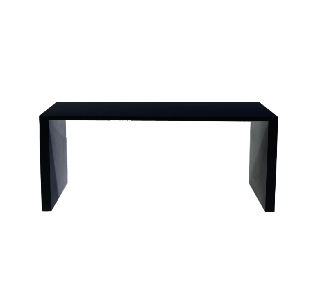 Parsons Slim Buffet/Dining Table – Black Lacquer