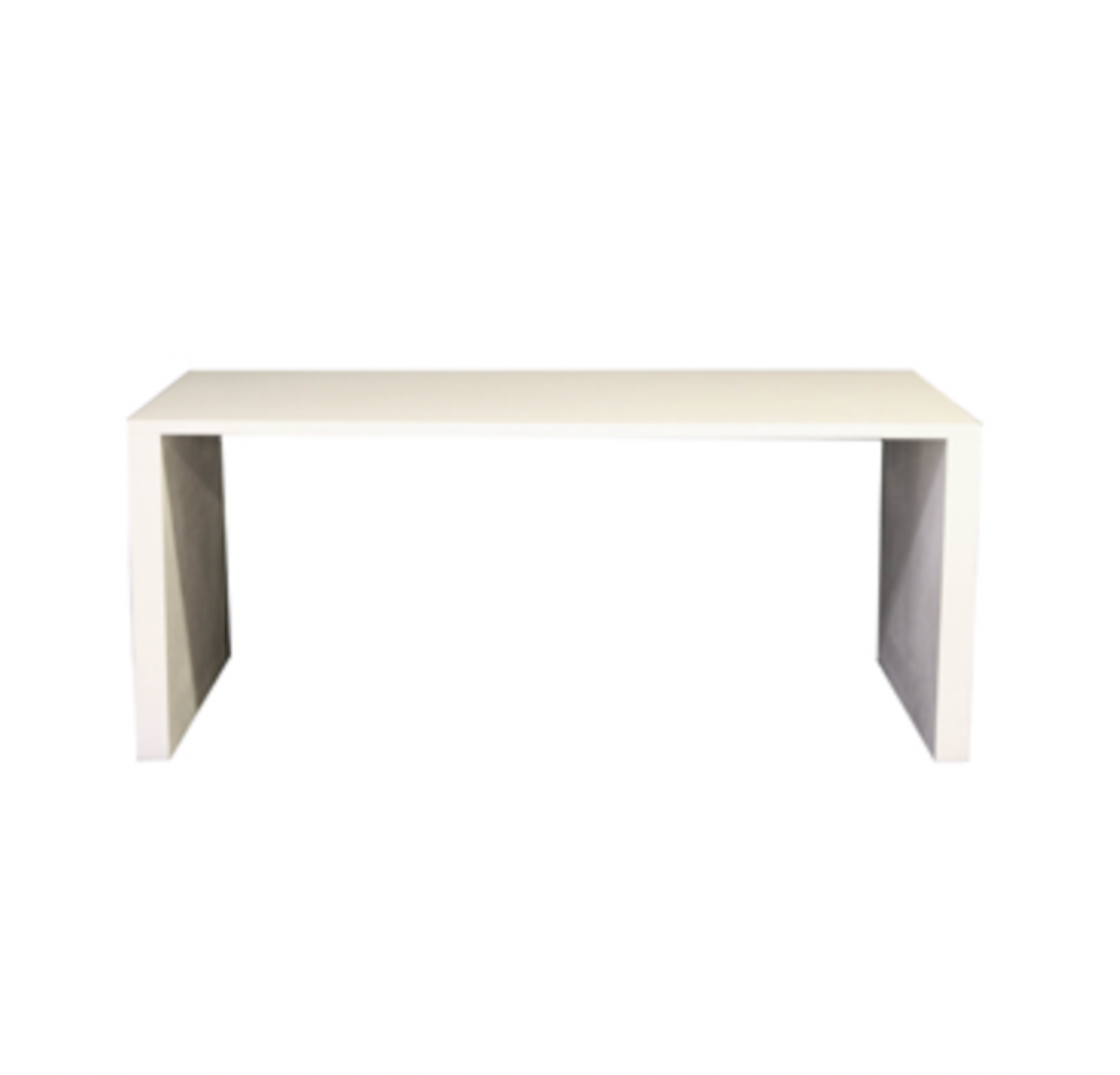 Parsons Buffet/Dining Table – White Lacquer