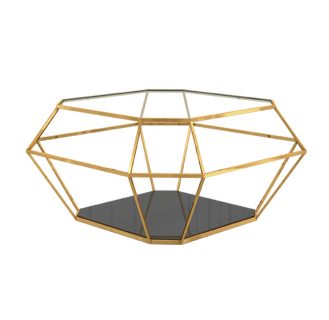 Diamond Coffee Table – Gold