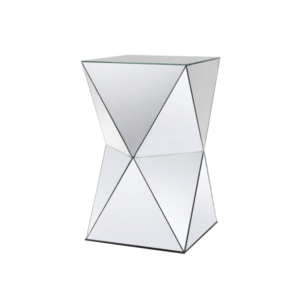 Diamond Mirror Side Table