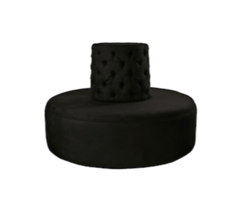 Tufted Bourne – Black Suede