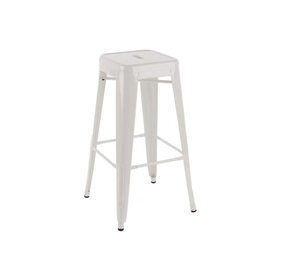 Axel Metal Bar Stool – White