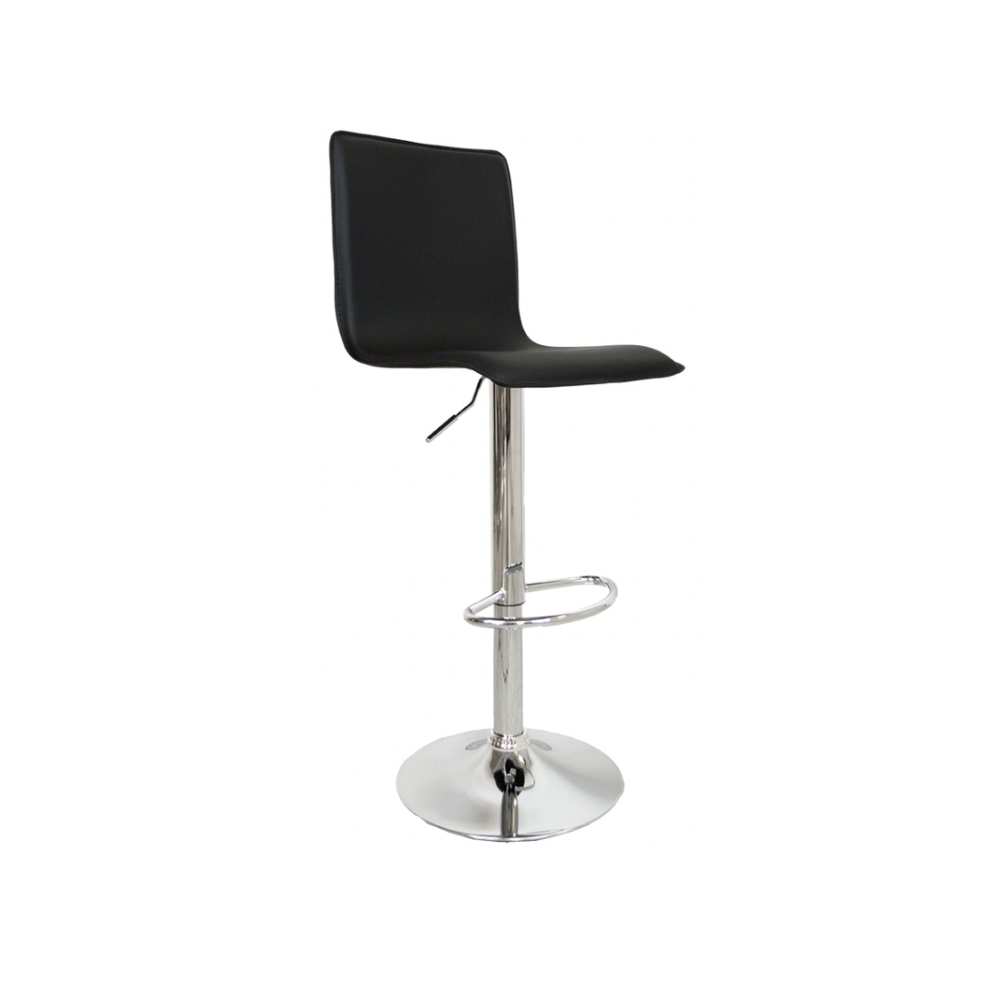 Olivia Bar Stool – Black Leather