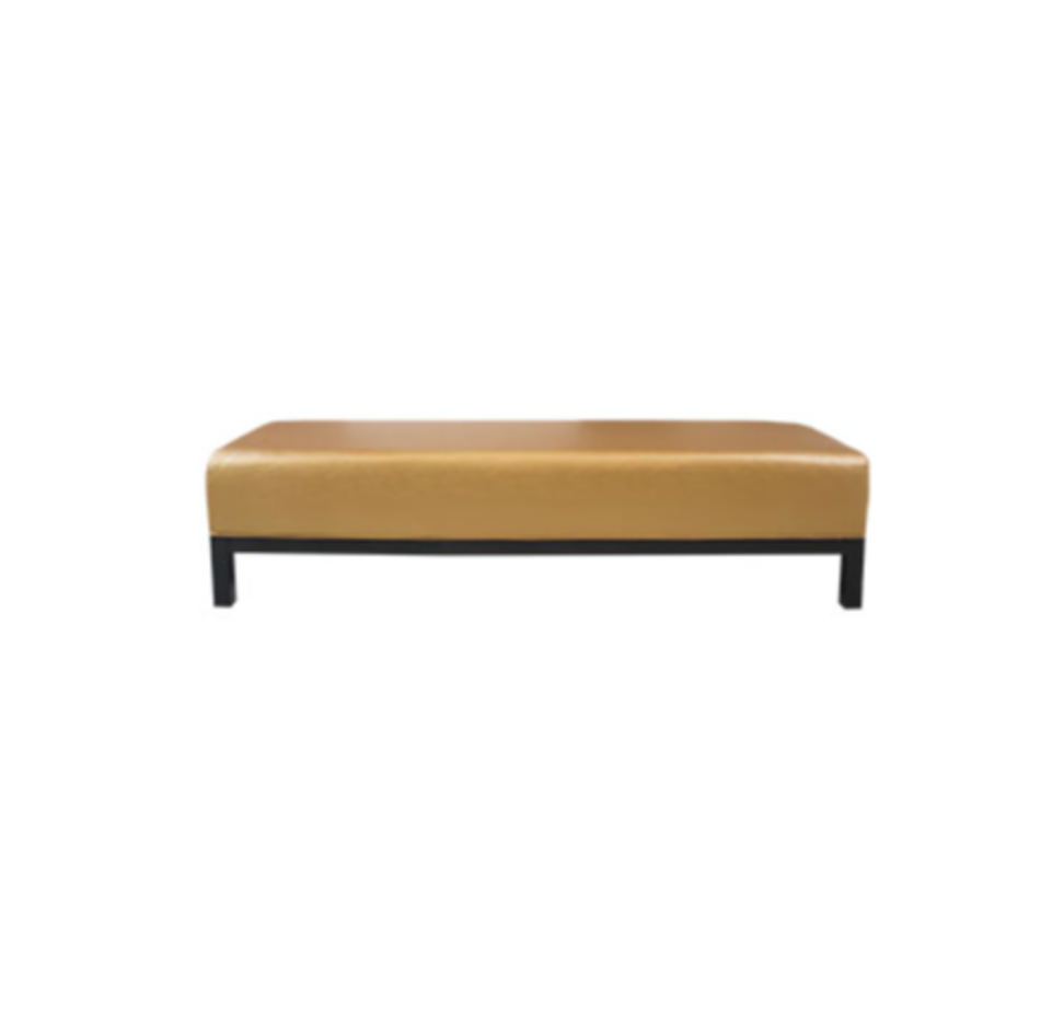 Jax Bench – Metallic Gold Leather