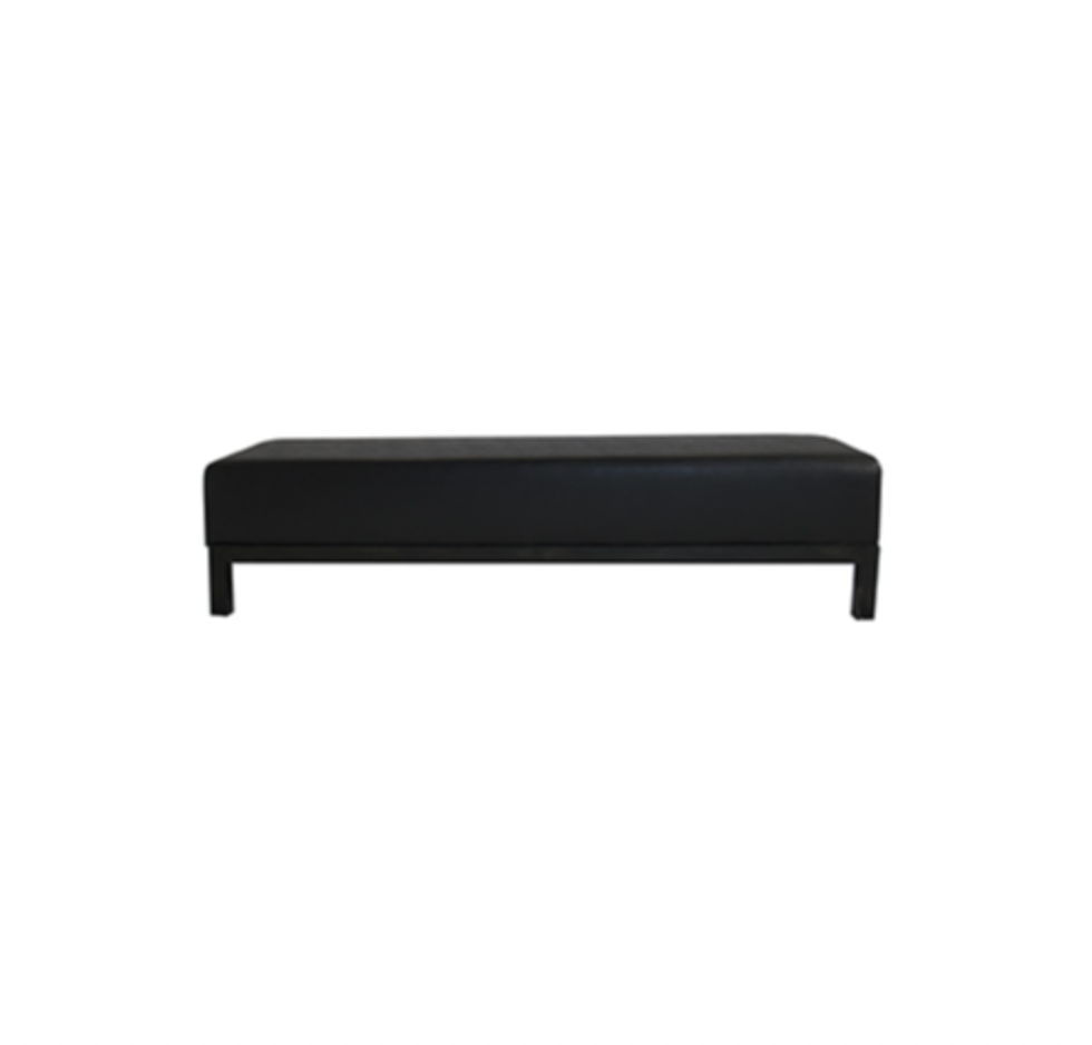 Jax Bench – Black Leather