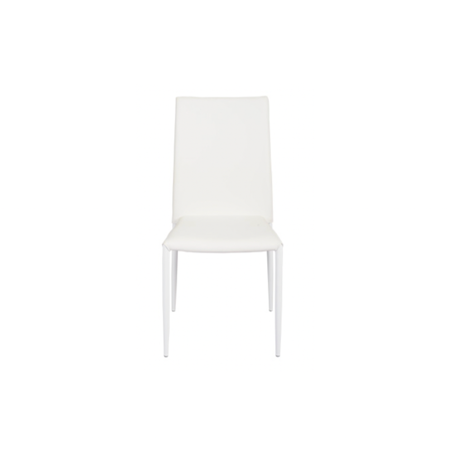 Milano Chair – White Leather