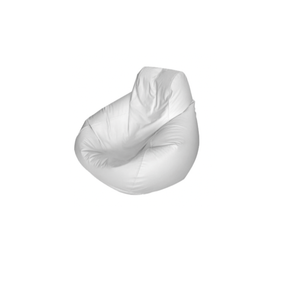 Bean Bag Chair – Off-White Leather