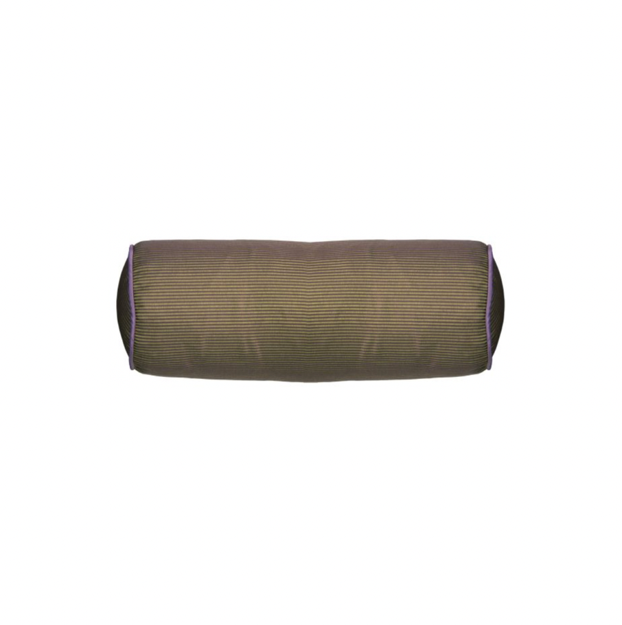 Renaissance Pinstripe Bolster – Purple/Gold
