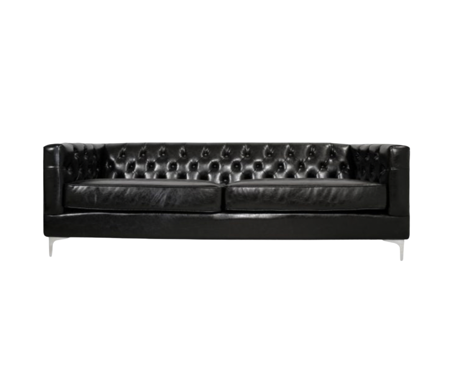Nicholas Sofa – Black Leather