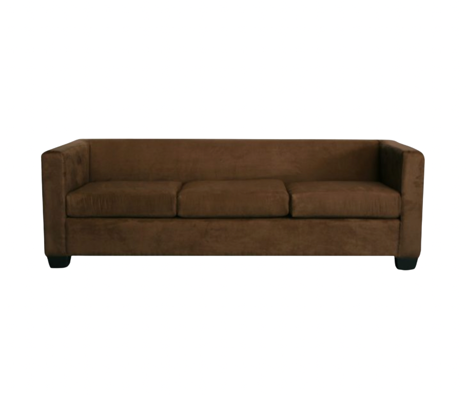 Landon Sofa – Chocolate Brown Suede