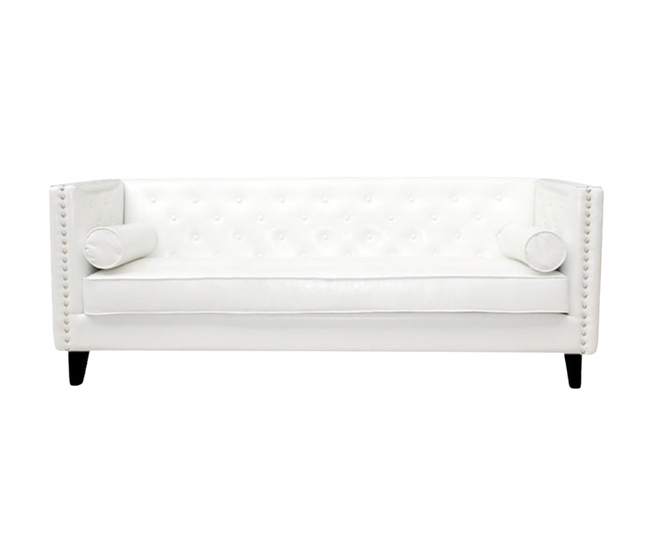 Sebastian Sofa – White Leather